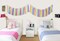 Pastel Rainbow Ribbon Tassel Garland Colorful Fabric Banner Hanging Patry Decoration Backdrop for Baby Shower, Highchair, Birthday Macron Banner Backdrop Decor 40 Inches(L) X 14 Inches(W)